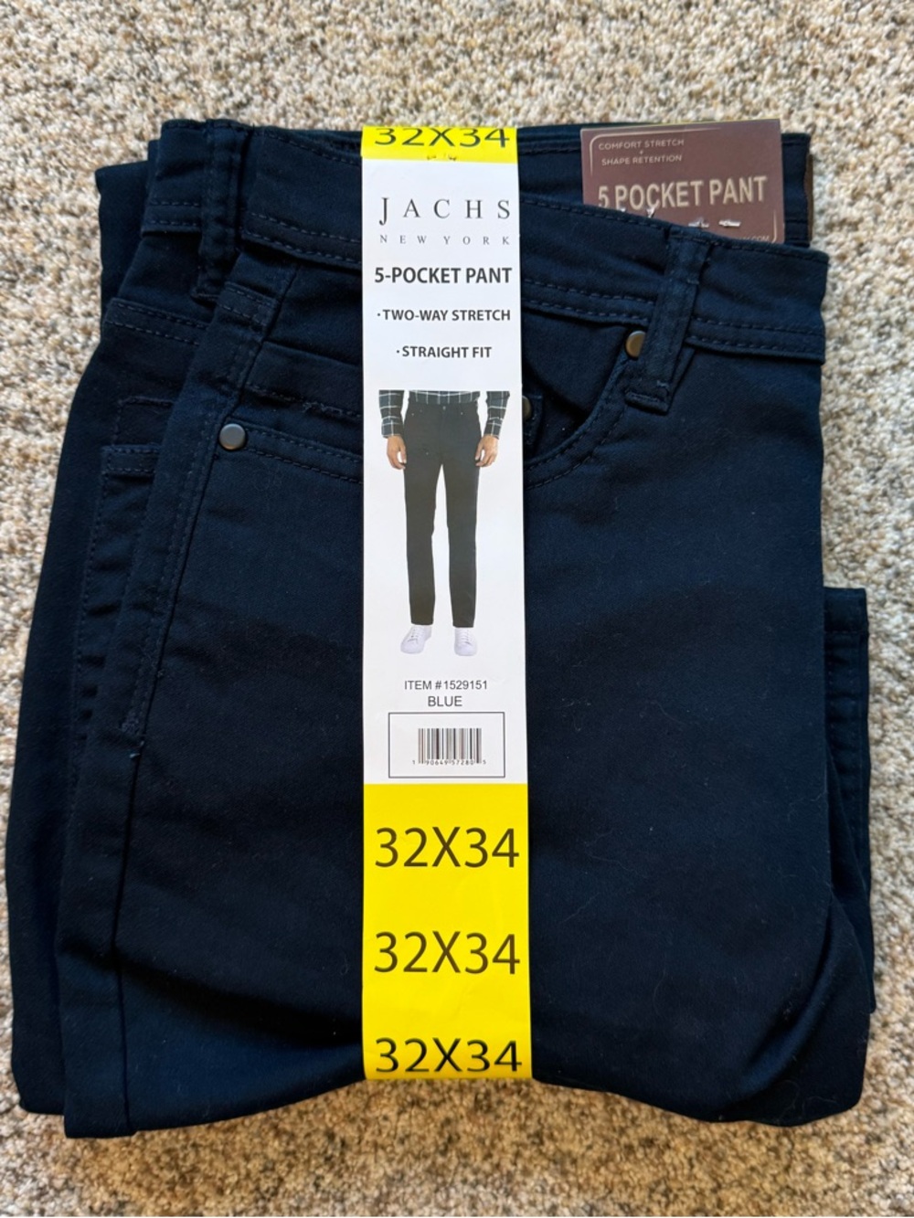 Jachs New York Men's Straight Jeans - 32x34